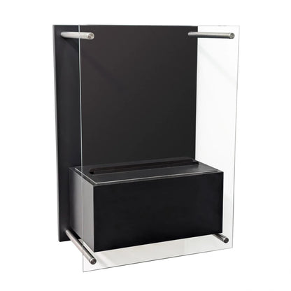 Yosemite - Wall-Mounted Water Vapour Fireplace - Black